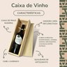 Caixa de Presente para Vinho de Madeira Pinus Presenteável - 3