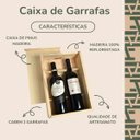 Ver imagem 3 de Caixa de Madeira para Vinho Presenteavel - Decoração - Caixa pra 2 Vinhos