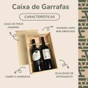Ver imagem 3 de Caixa de Madeira para Vinho Presenteavel - Decoração - Caixa pra 2 Vinhos