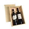 Caixa de Madeira para Vinho Presenteavel - Decoração - Caixa pra 2 Vinhos - 1