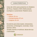 Ver imagem 4 de Caixa de Madeira para Vinho Presenteavel - Decoração - Caixa pra 2 Vinhos