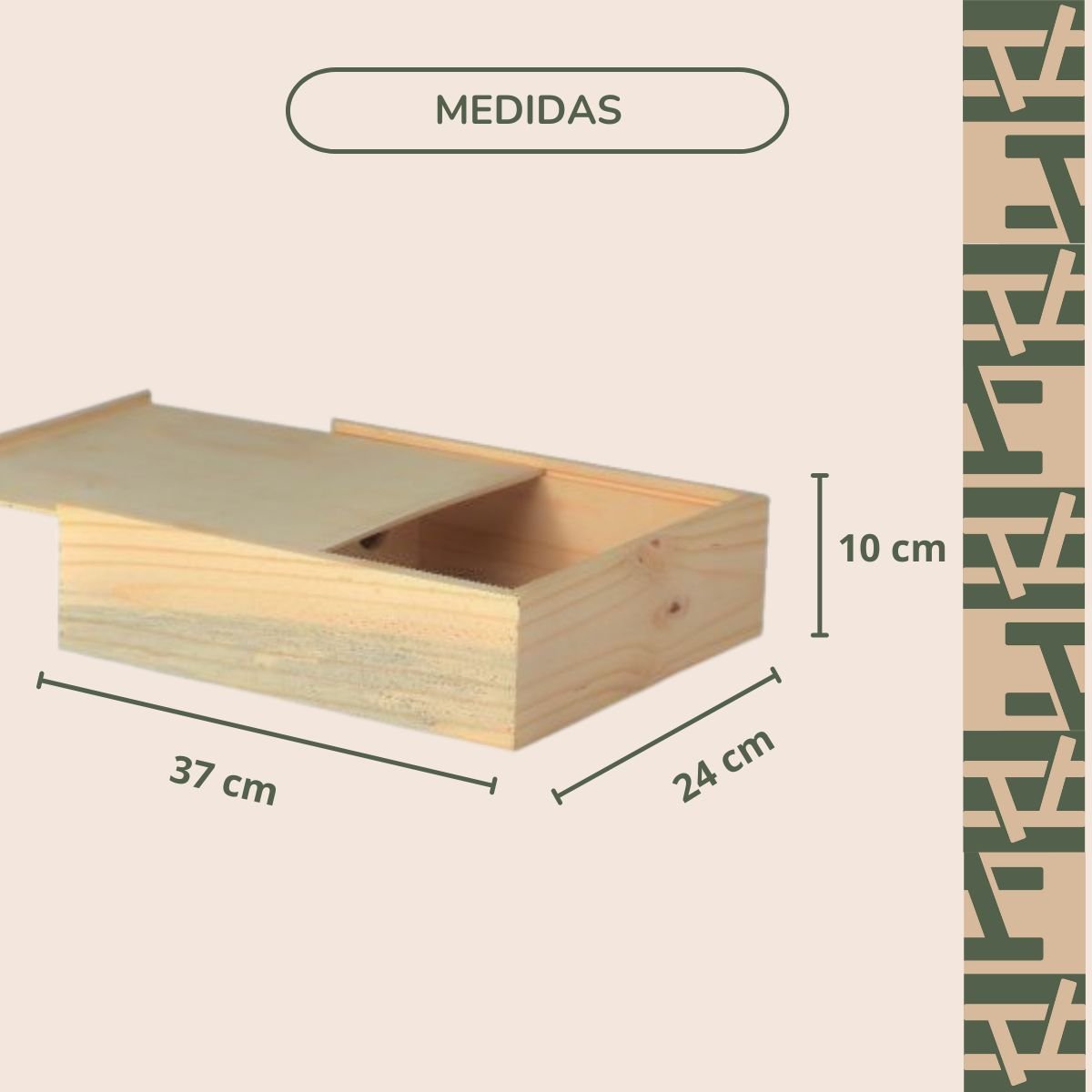 Caixa de Madeira para Vinho Presenteavel - Decoração - Caixa pra 2 Vinhos - 5