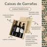 Caixa de Madeira para Vinhos 3 Garrafas Presenteavel - Decoração - Caixa pra Vinho - 2