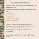 Ver imagem 4 de Vaso Cachepot Ripado de Madeira Eucalipto com Rodízio Decoração