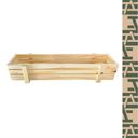 Ver imagem 3 de Jardim Decoração Suculentas Mini Cachepot Vaso Madeira Ripado 13x60x9,5cm