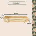 Ver imagem 5 de Jardim Decoração Suculentas Mini Cachepot Vaso Madeira Ripado 13x60x9,5cm