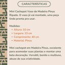 Ver imagem 5 de Vaso Cachepot para Jardim Ripado Madeira Natural Decoração 40x10x13