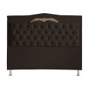 Ver imagem 1 de Cabeceira de Cama Box Madri Casal Queen 160 Cm Suede Marrom Ec Móveis