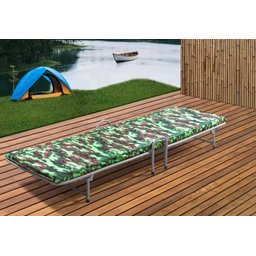 Cama Dobrável com Colchão Multifuncional para Camping Pesca Descanso - 1