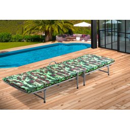 Cama Dobrável com Colchão Multifuncional para Camping Pesca Descanso - 3
