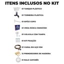 Ver imagem 2 de Tanque Lavanderia 34l Branco + Sifão Copo Universal Sanfonado + Veda Rosca + Torneira + Varal em Aço