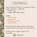 Ver imagem 4 de Mini Cachepot Retangular de Madeira Vaso pra Plantas 60x9,5cm