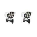 Ver imagem 1 de Luminária Solar Câmera 2 Unidades Dummy Falsa Sensor de Proximidade 77 Leds 3 Funções 30W