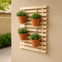 Ver imagem 1 de Painel Floreira Treliça Verical para Parede Madeira Pinus 50x50cm