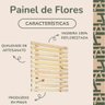 Painel Floreira Treliça Verical para Parede Madeira Pinus 50x50cm - 3