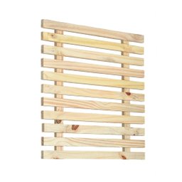 Painel Floreira Treliça Verical para Parede Madeira Pinus 50x50cm - 2