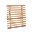 Ver imagem 2 de Painel Floreira Vertical Treliça Madeira Eucalipto para Parede e Vasos e Cachepots 50x50