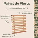 Ver imagem 3 de Painel Floreira Vertical Treliça Madeira Eucalipto para Parede e Vasos e Cachepots 50x50