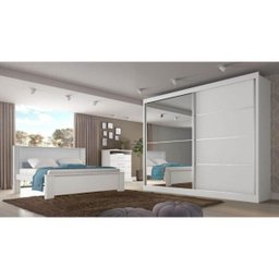 Guarda-Roupa Casal Flex 2 Portas 01 com Espelho Verona Plus 100% MDF - 2