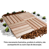 Deck para Jardim e Decoração com Rodízio 30cm - 5