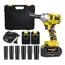 Ver imagem 1 de Chave de Impacto 21v 6 Soquetes 2 Baterias [titanium]