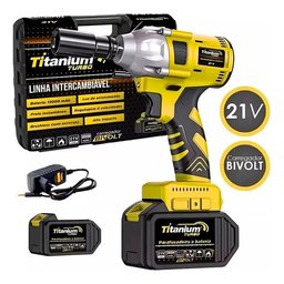 Chave de Impacto 21v 6 Soquetes 2 Baterias [titanium] - 4