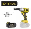 Ver imagem 5 de Chave de Impacto 21v 6 Soquetes 2 Baterias [titanium]