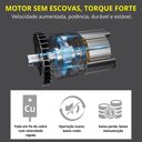 Ver imagem 3 de Chave de Impacto 21v 6 Soquetes 2 Baterias [titanium]