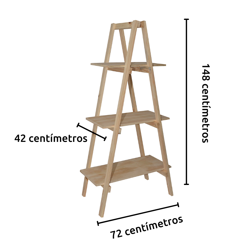 Estante escada 3 niveis - 4