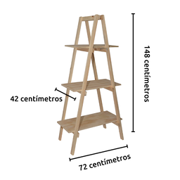 Estante escada 3 niveis - 4