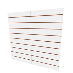 Painel Canaletado Canelado Placa Mdf Branco 120x120