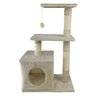 Arranhador de Gato 3 Andares Grande Casinha Aconchegante Brinquedo Descanso Escala Macio Casa Animal - 6