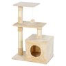 Arranhador de Gato 3 Andares Grande Casinha Aconchegante Brinquedo Descanso Escala Macio Casa Animal - 1
