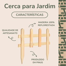 Cerca de Madeira para Jardim - 2