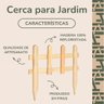 Cerca de Jardim Madeira Limitador e Dividor 50x30cm - 3