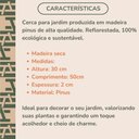 Ver imagem 4 de Cerca de Jardim Madeira Limitador e Dividor 50x30cm