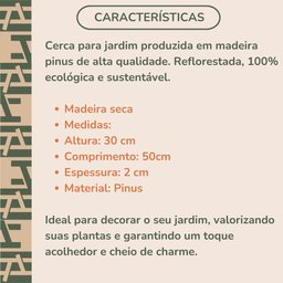 Cerca de Madeira para Jardim - 3