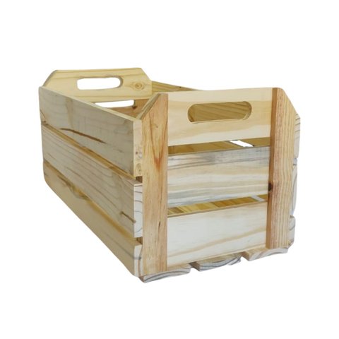 Caixote de Madeira Pinus para Decorar ou Armazenar Pequeno