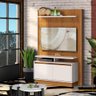Home Pequeno com 2 Portas para Tv até 50 Polegadas Freijó Off White Uron Jm Móveis - 1
