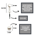 Ver imagem 2 de Kit Varão para Cortina 2,0 Metros 19mm Branco