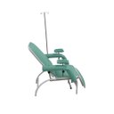 Ver imagem 4 de Poltrona para Coleta e Hemodiálise com Suporte de Soro Standard Verde Bebê
