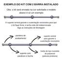 Ver imagem 4 de Kit Varão para Cortina 2,0 Metros 19mm Prata