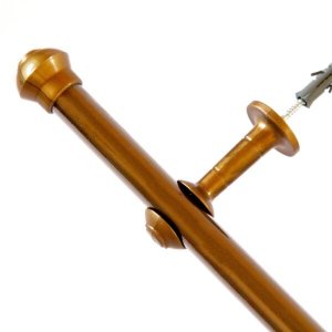 Kit Varão para Cortina 2,0 Metros 19mm Ouro Velho