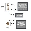 Ver imagem 2 de Kit Varão para Cortina 2,0 Metros 19mm Ouro Velho