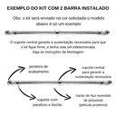 Ver imagem 4 de Kit Varão para Cortina 2,0 Metros 19mm Cromado