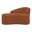 Ver imagem 6 de Namoradeira Compacta Decorativa Orgânica Auren 100cm Suede Terracota - Desk Design