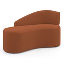 Ver imagem 1 de Namoradeira Compacta Decorativa Orgânica Auren 100cm Suede Terracota - Desk Design