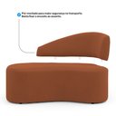 Ver imagem 5 de Namoradeira Compacta Decorativa Orgânica Auren 100cm Suede Terracota - Desk Design