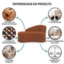 Ver imagem 7 de Namoradeira Compacta Decorativa Orgânica Auren 100cm Suede Terracota - Desk Design