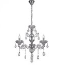 Ver imagem 1 de Lustre Pendente 3 Braços Bivolt Ø45x45cm Metal Cromado 3xe14 - Sindora Iluminação Dcd00405-3